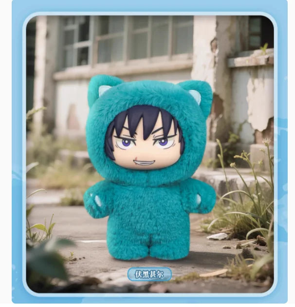 Original Jujutsu Kaisen 2 Cat Ear Plushie Series Blind Box Mystery Box Anime Figure Room Decoration Collection Kids Gifts
